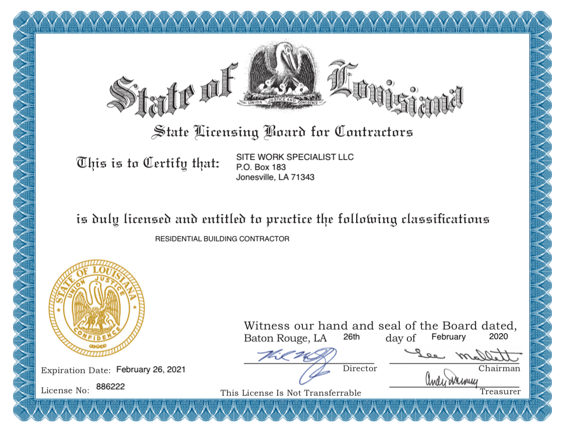 Commercial License - SWS LLC